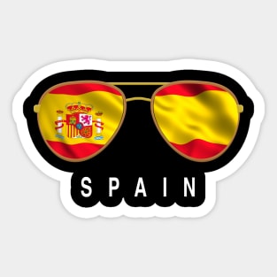 Spain Sunglasses, Spain Flag, Spain gift , Swedish, Swede, Sticker